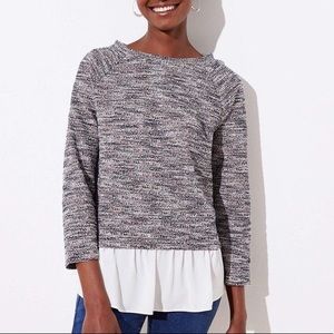 LOFT Mixed Media Sweater NWT Sz M